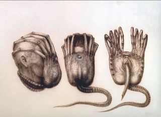 Alien; various facehugger parts