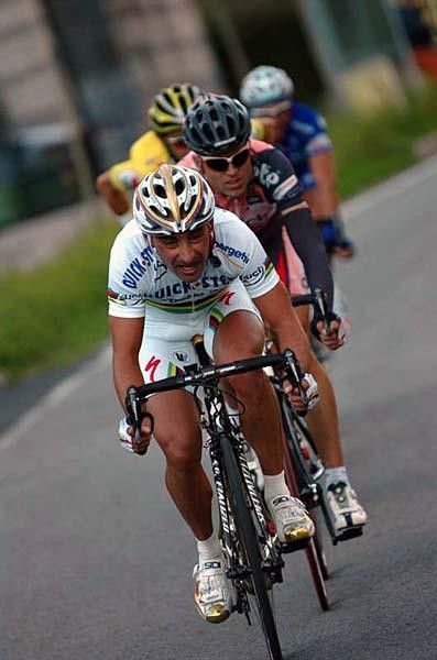 Paolo Bettini had to fight back after he didn't feel too hot on the Ghisallo climb.