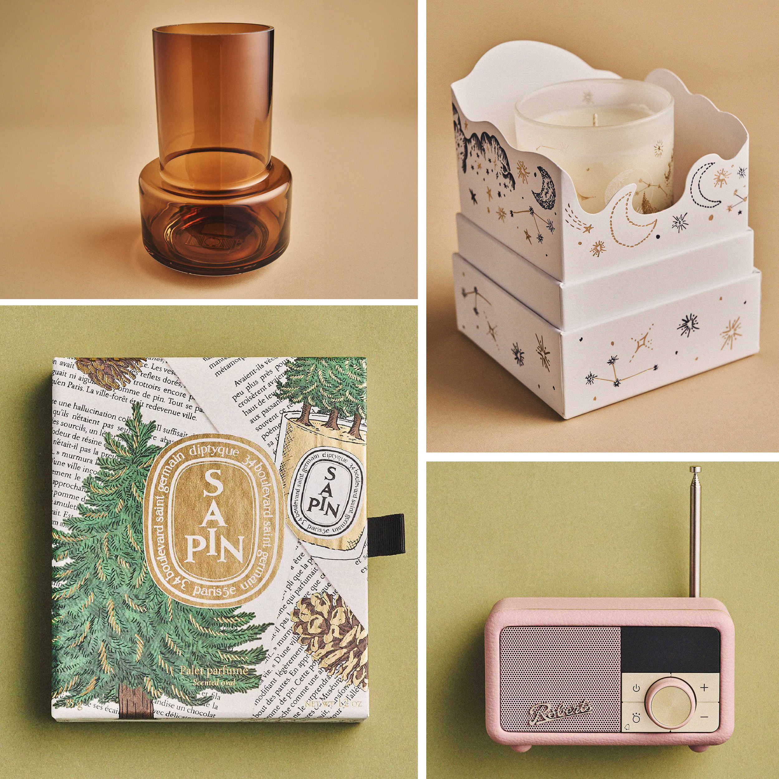 selection of the items in Marie Claire UK&#039;s homes &amp; interiors christmas gift guide 2025