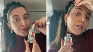 Marisa Petrarca using L'Oréal Paris Revitalift 1.5% Pure Hyaluronic Acid Face Serum