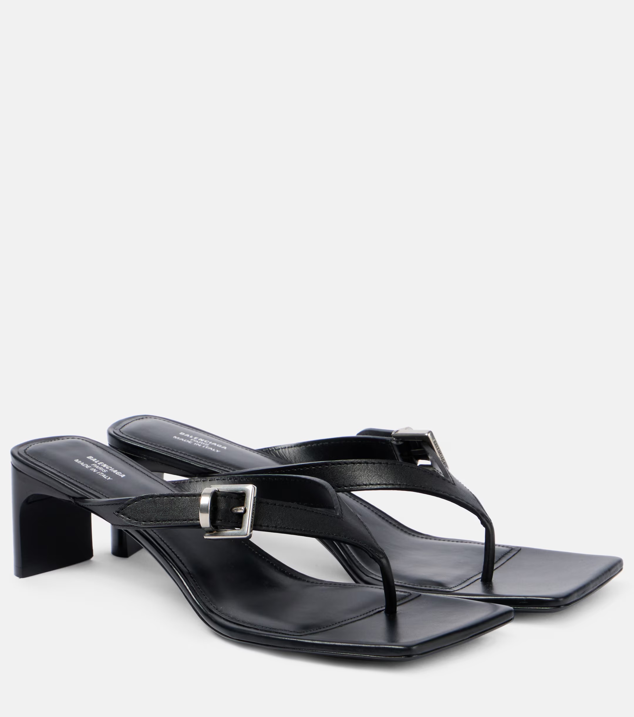 Balenciaga, Bel Air 50 Leather Sandals