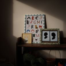 ikea frames with a squiggle design