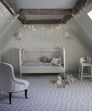 nursery with cot and armchair