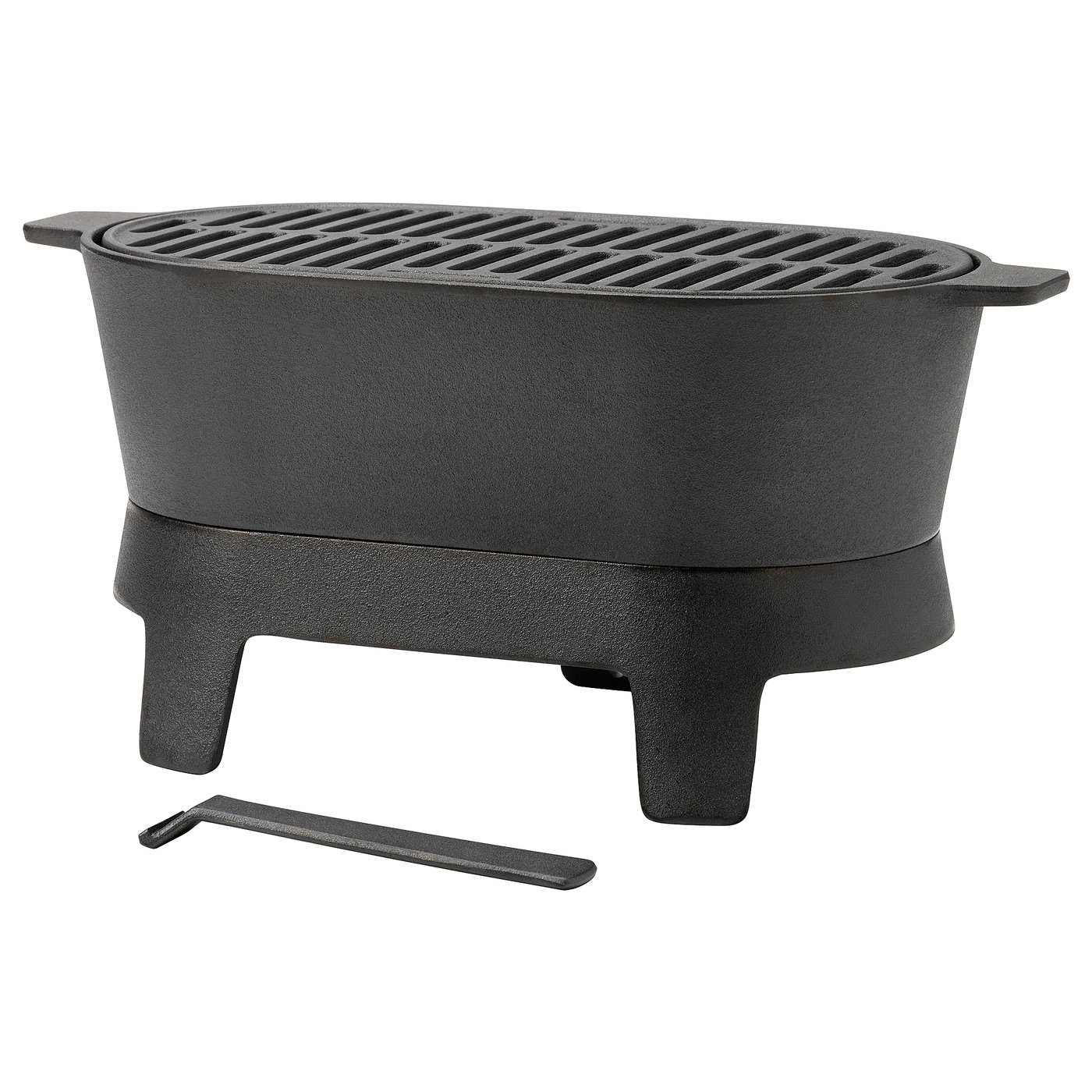 Soluppg&amp;Aring;ng Barbecue - Cast Iron 21x43 Cm