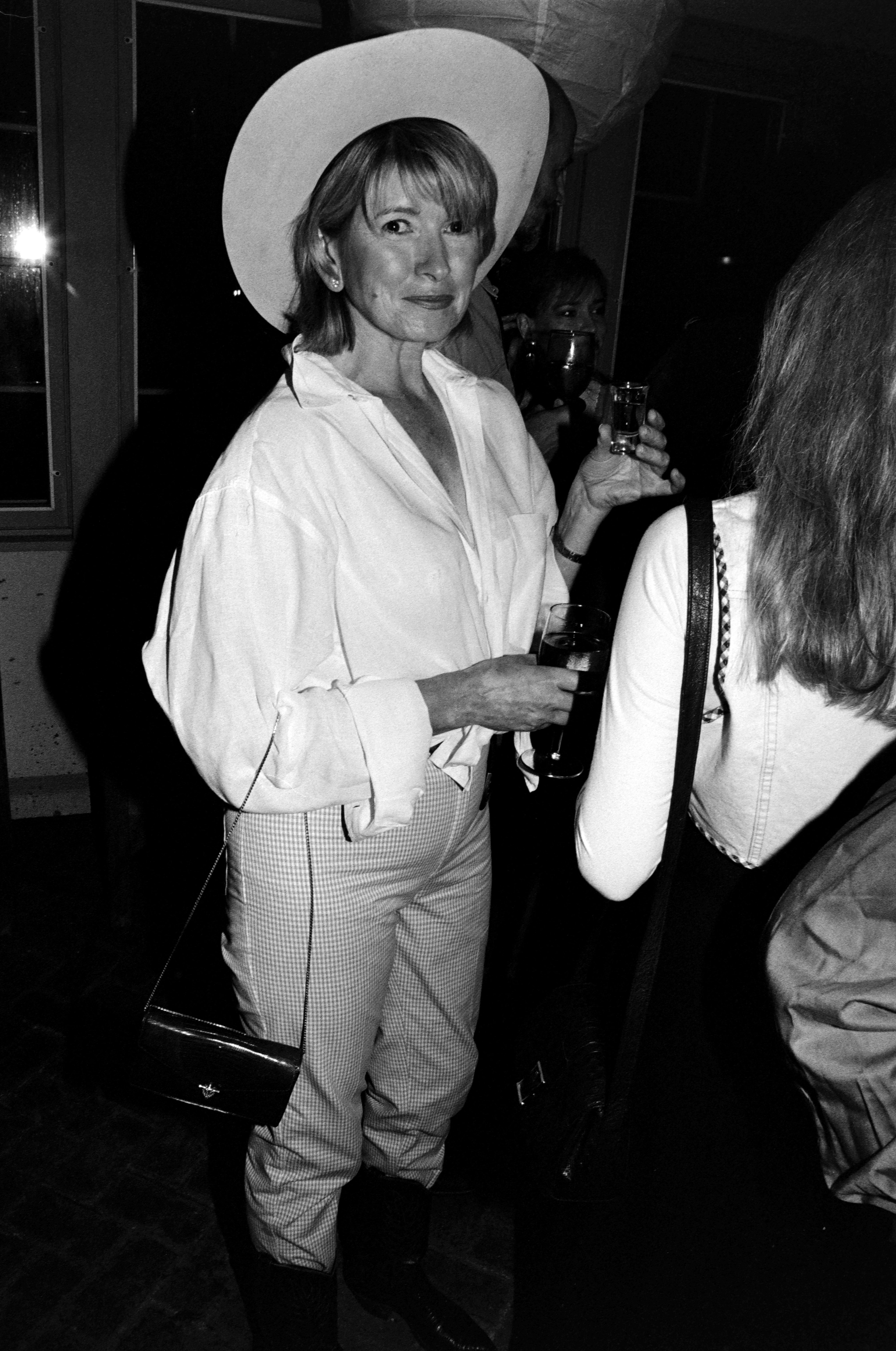 Martha Stewart's vacation outfit in the Hamptons 1995
