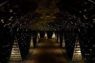 One of the tunnels to the new cellar area
