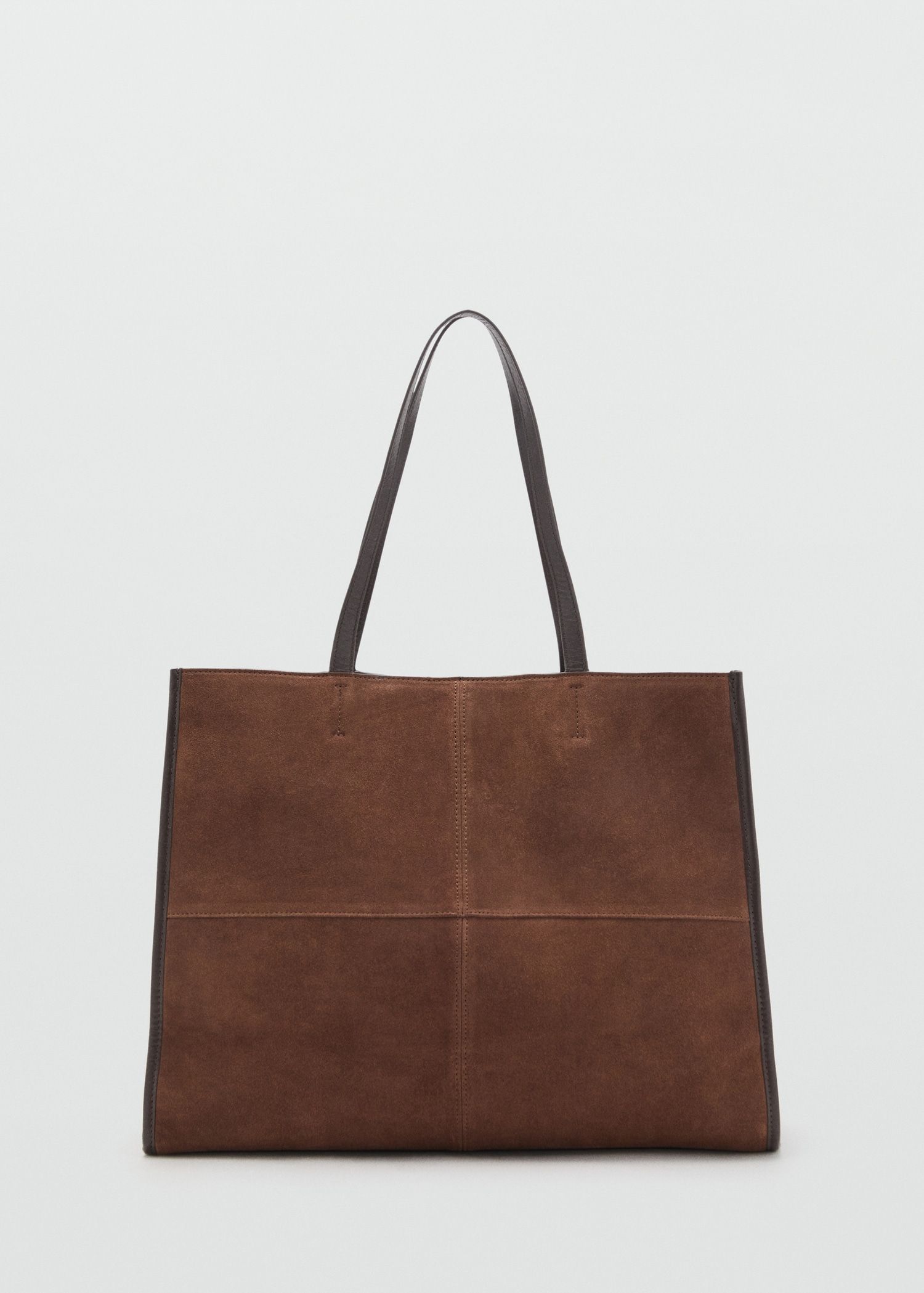 Suede Leather Shopper Bag - Women | Mango United Kingdom