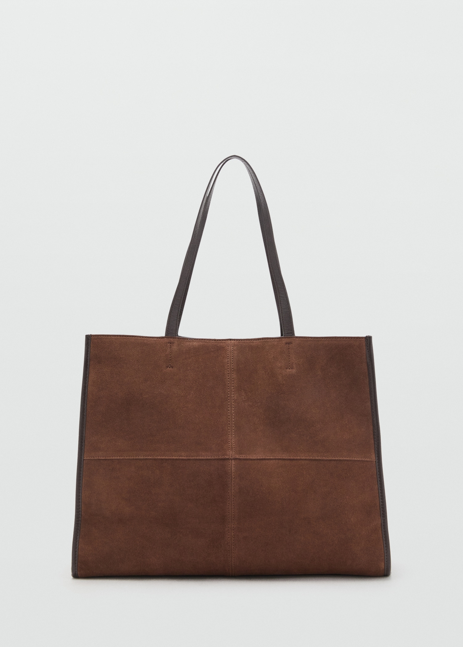 Suede Leather Shopper Bag - Women | Mango United Kingdom