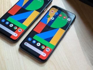 Google Pixel 4 and 4 XL next to each other