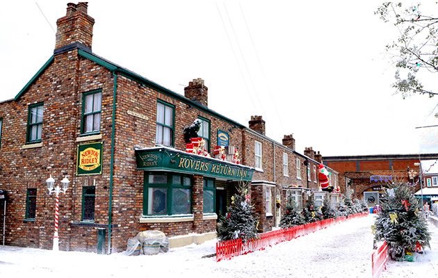 Coronation Street Christmas snow