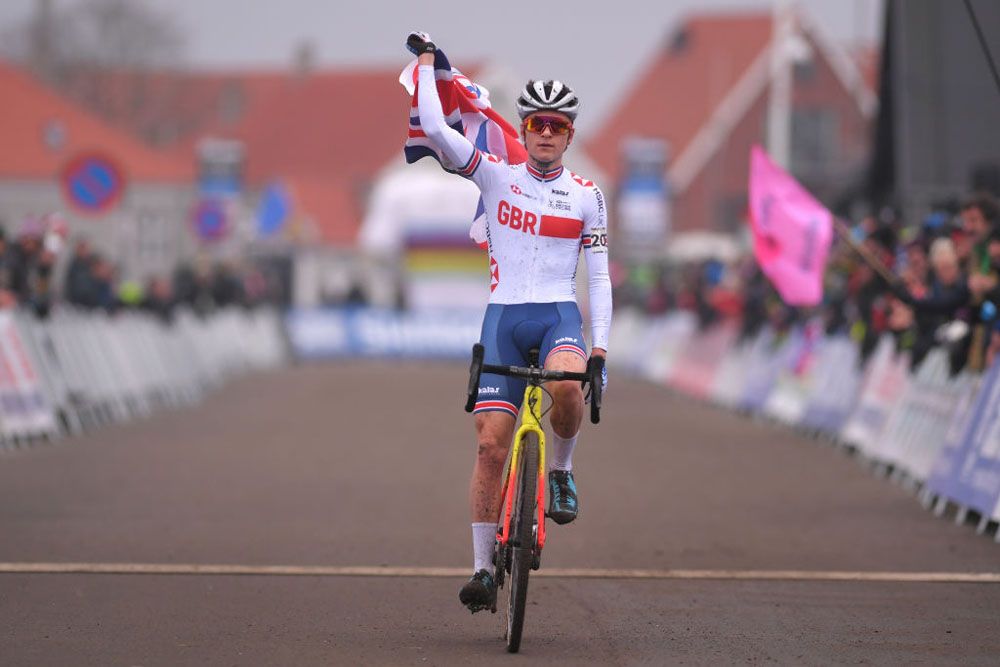 Thomas Pidcock (Great Britain) wins the U23 cyclo-cross world title