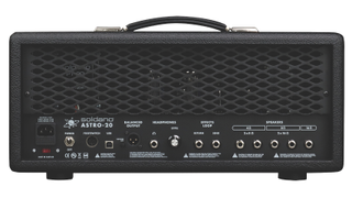 A Soldano Astro-20 amplifier for an electric guitar