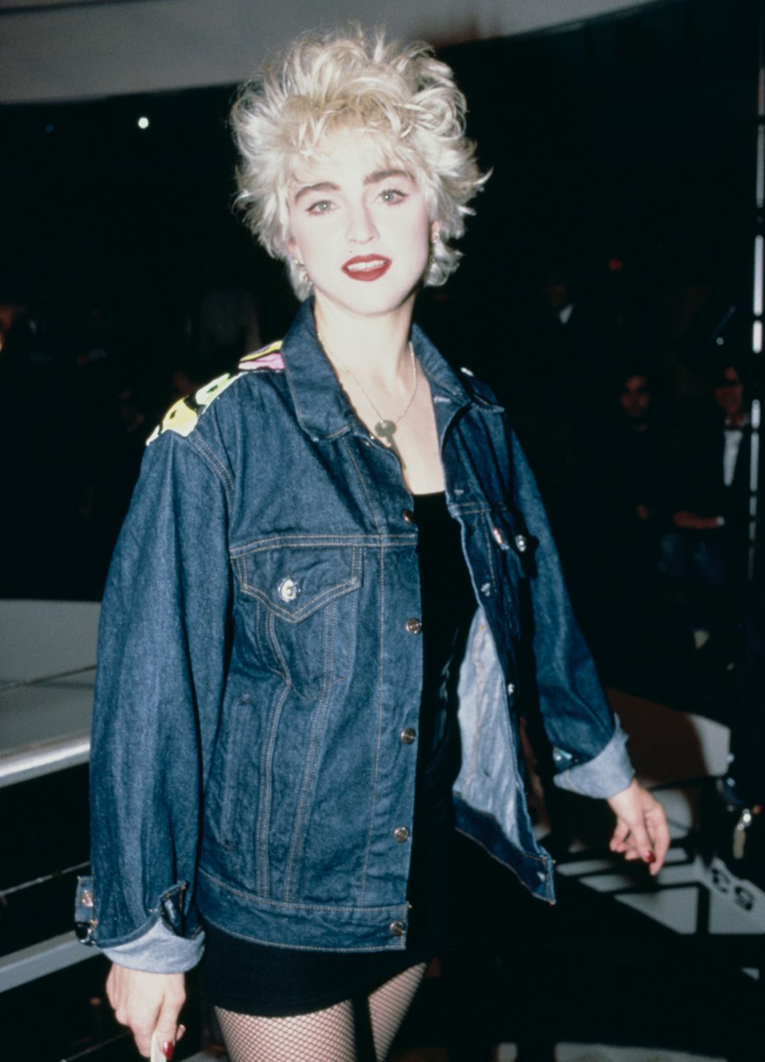 American singer and actress Madonna takes part in a celebrity fashion show at Barneys clothing store in New York City, 10th November 1986