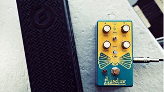 EarthQuaker Devices Aurelius Tri-Chorus, a chorus pedal inspired by the Boss CE-1 that offers a trio of modes plus 6 user presets