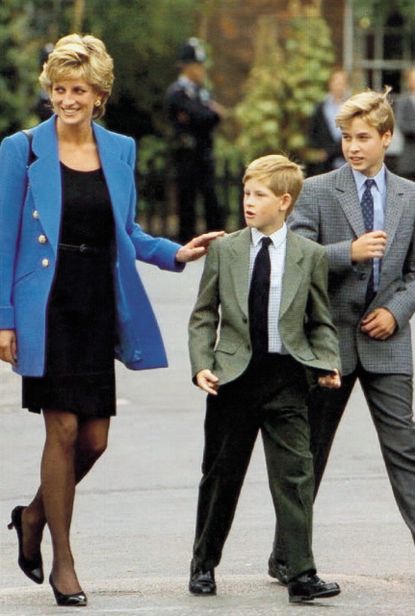 princess diana with william and harry