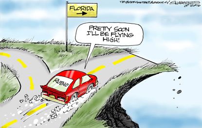 Political Cartoon U.S. Rubio Florida 2016