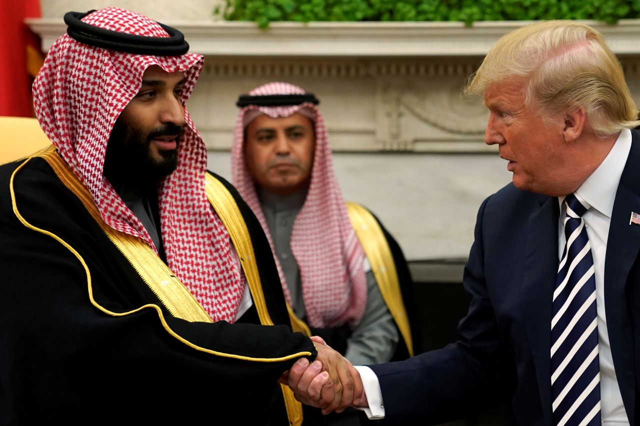 President Donald Trump and Saudi Arabia&amp;#039;s Crown Prince Mohammed bin Salman.