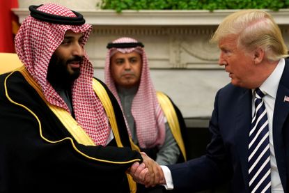 President Donald Trump and Saudi Arabia's Crown Prince Mohammed bin Salman.