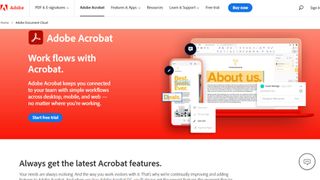 Adobe Acrobat Pro website screenshot