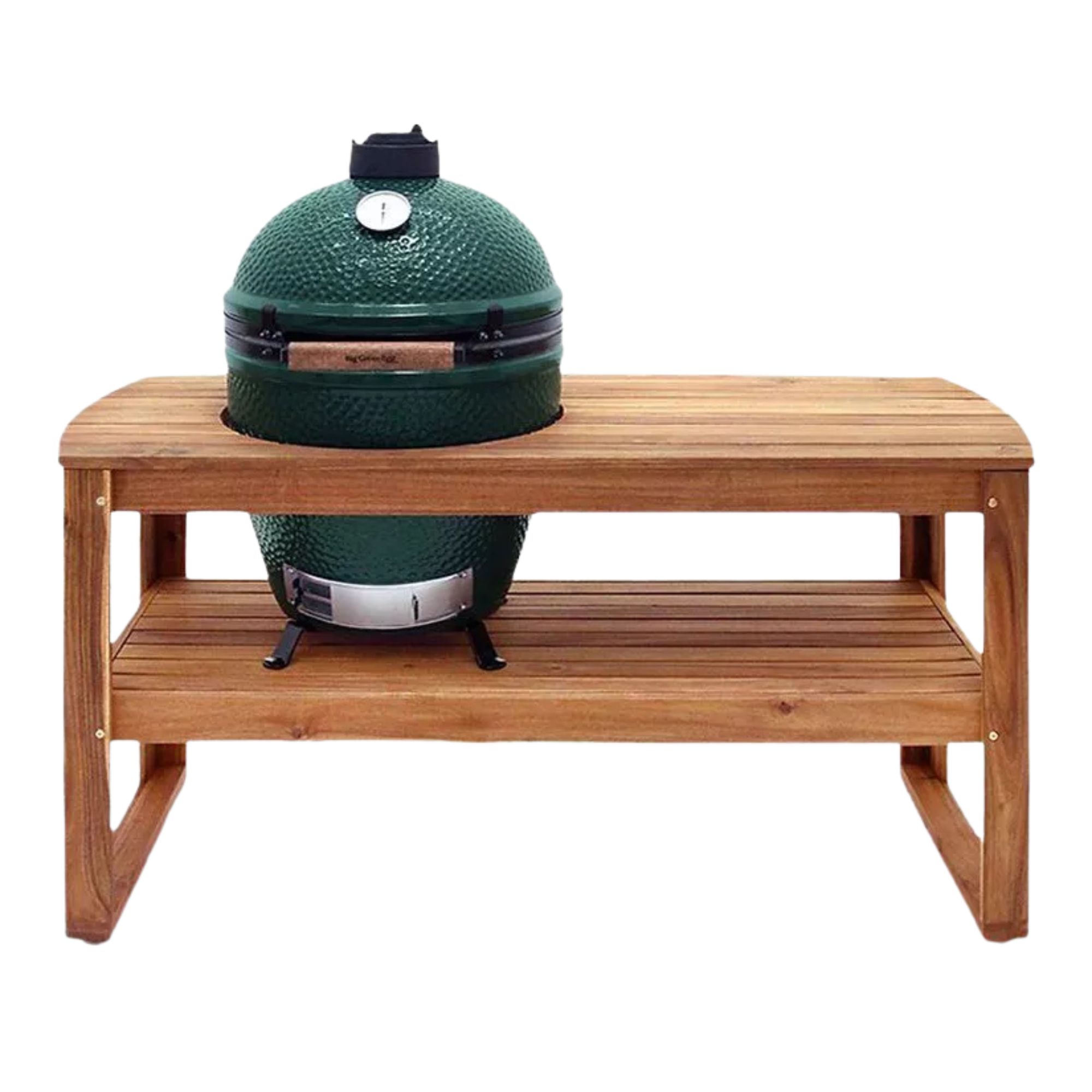 Big Green Egg, Large Egg BBQ & Eucalyptus Wood Table Bundle With Conveggtor