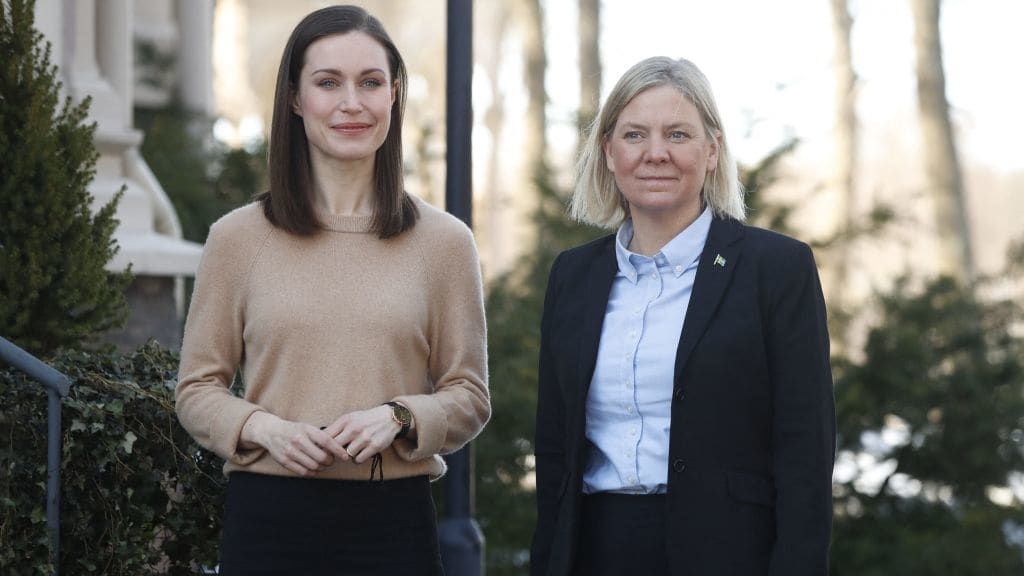 Sanna Marin and Magdalena Andersson.