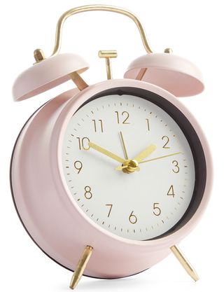 primark pink alarm clock