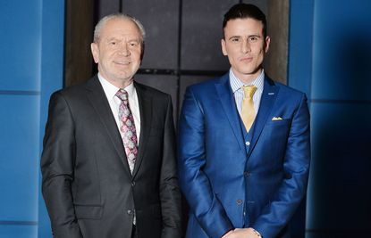 Apprentice winner Joseph Valente with Lord Alan Sugar