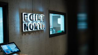 The Point North logo in a behind the scenes photo from the Boiling Point TV show