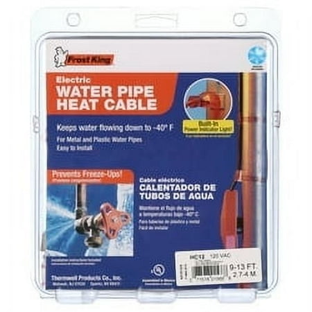 Frost King&amp;reg; Hc12a 12 Feet Long Electric Heating Cable Kit for Water Pipes