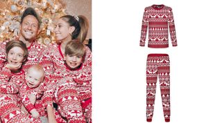 Chicsoso Reindeer Print Family Matching Christmas Pajamas