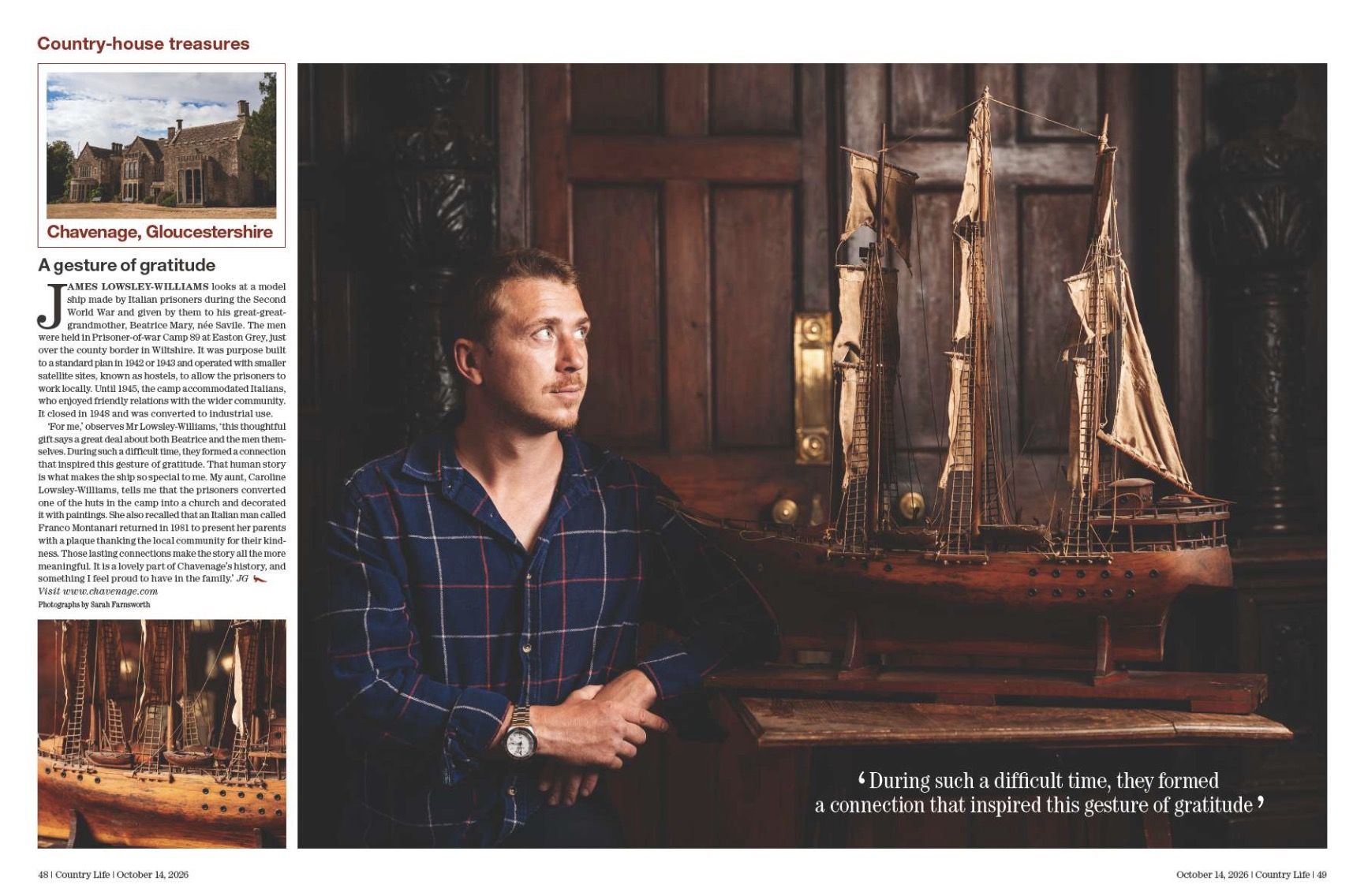 Spread from Country Life October 14, 2026