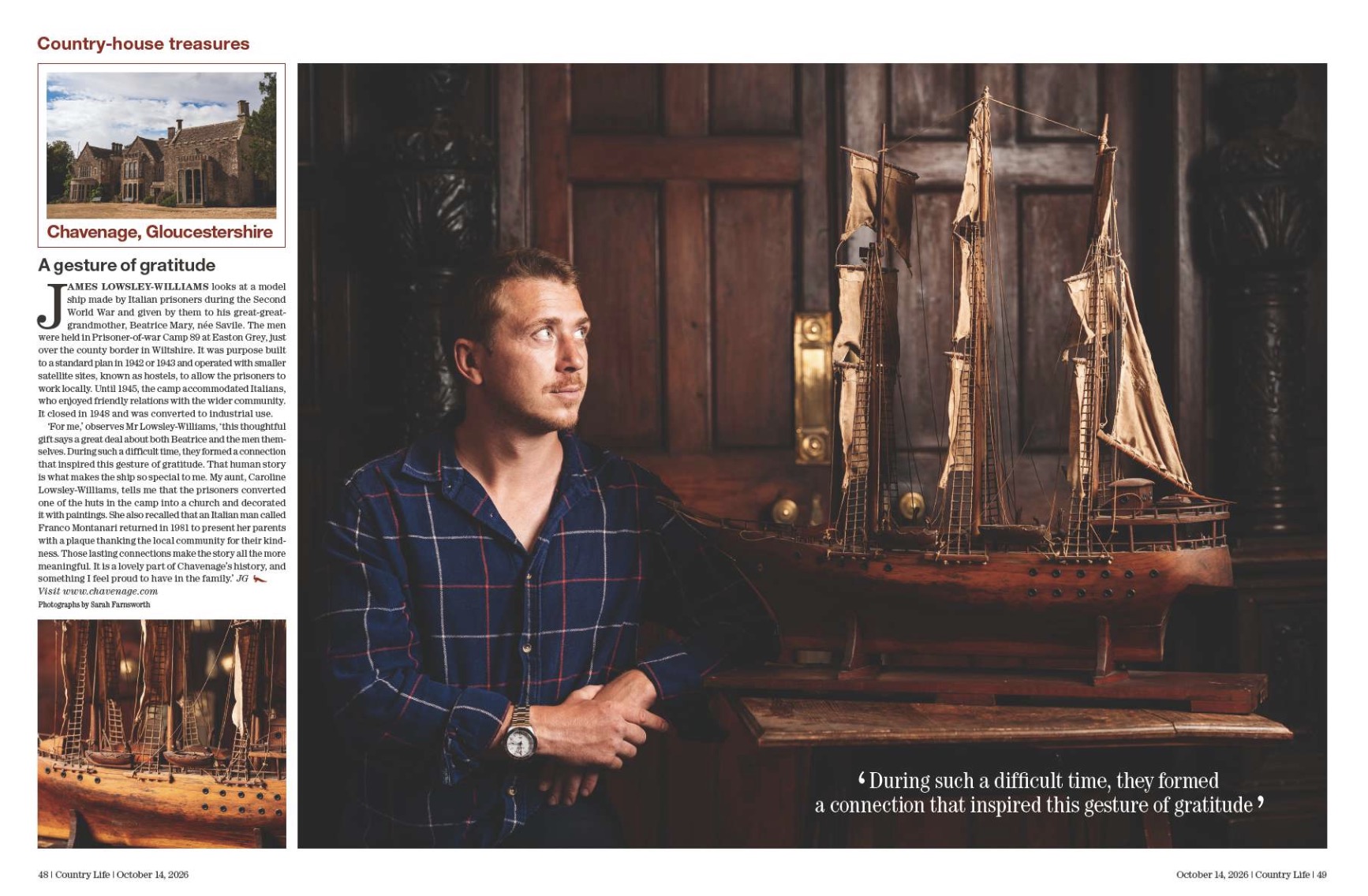 Spread from Country Life October 14, 2026