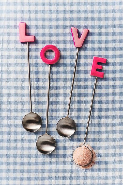 Valentine's Day Teaspoons, Set of 4