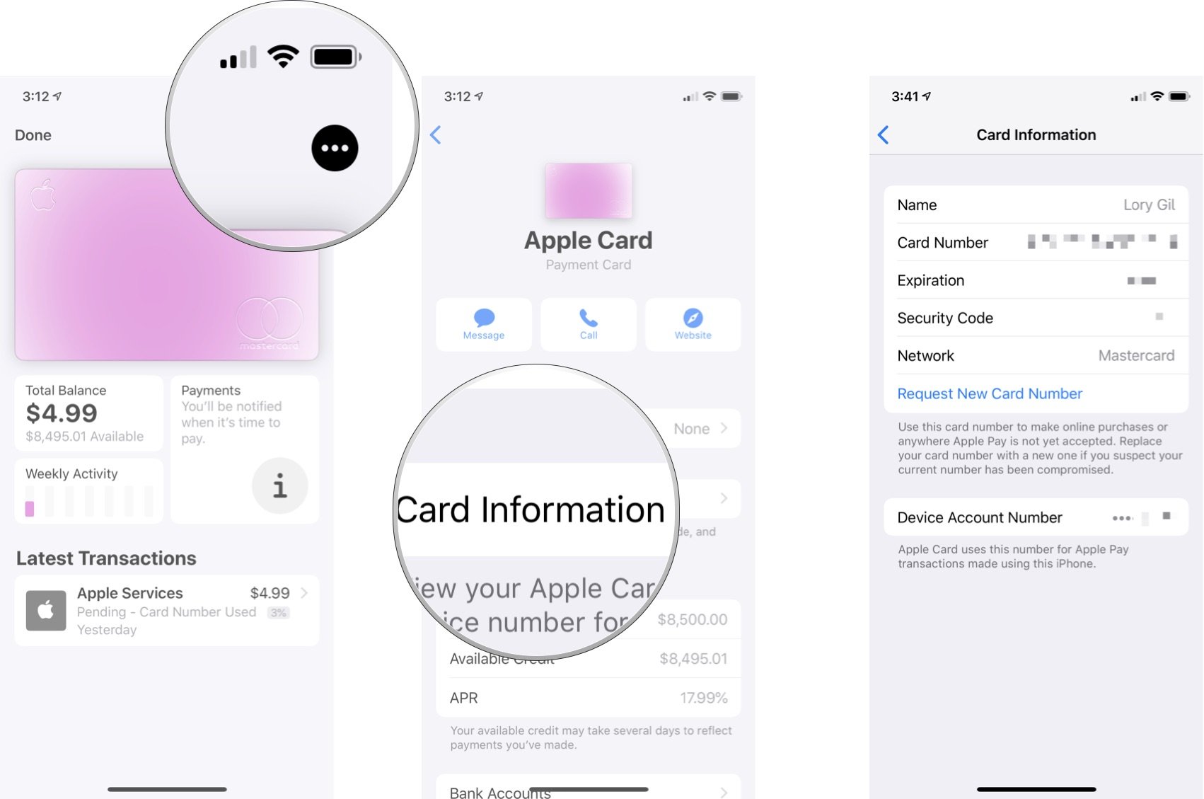 How to find your Apple Card account number, CVV and expiration date | iMore