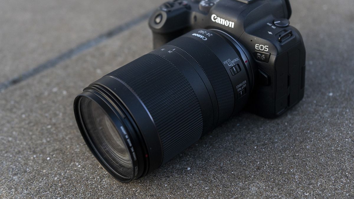 The Canon RF 24-240mm zoom lens