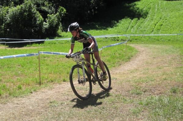Mary McConneloug in the field at Val di Sole, Italy