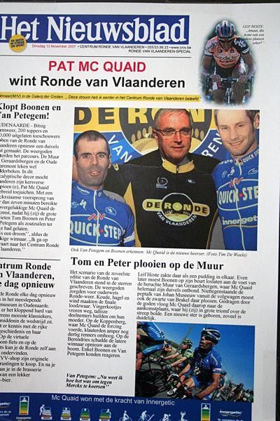 &hellip; and this is what you get. A souvenir of your visit and "victory" in de Ronde!