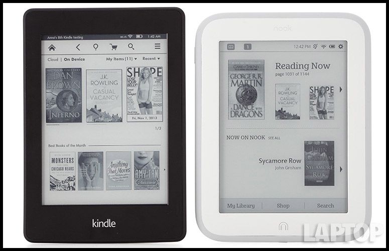 Amazon Kindle Paperwhite 2013 vs. Barnes & Noble Nook GlowLight