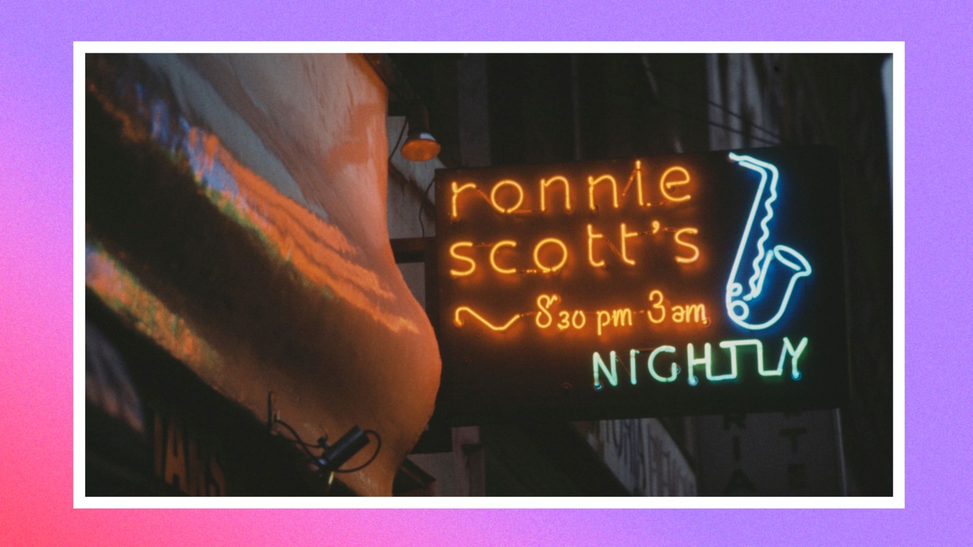 Ronnie Scott&#039;s Jazz Club sign 
