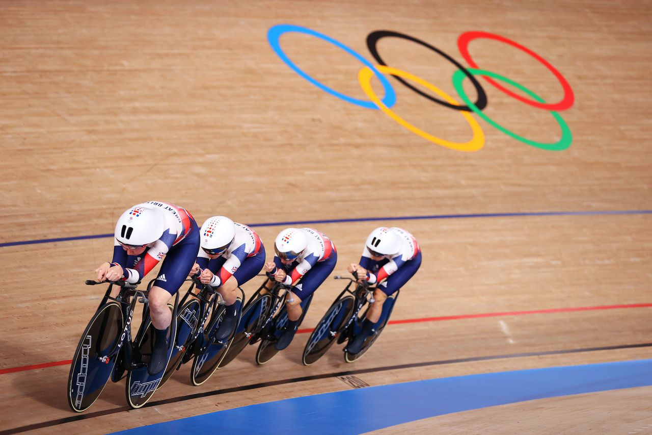 The Team GB pursuit squad in Tokyo 