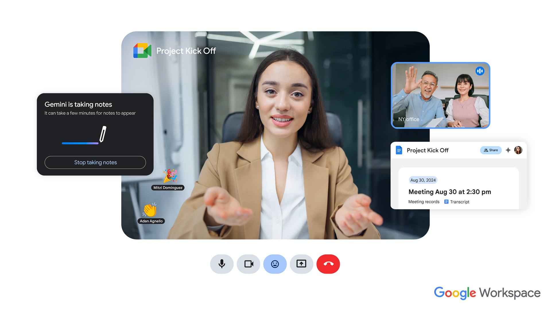 Using Google Gemini to take notes