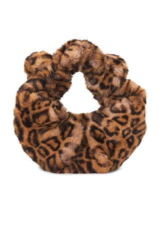 Cheetah Faux Fur Lopsy Bag