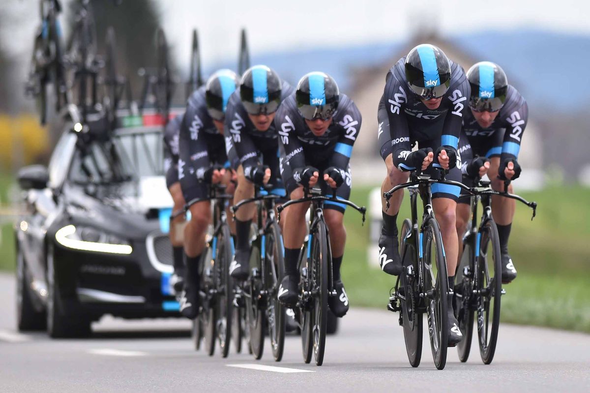Team Sky in the TTT