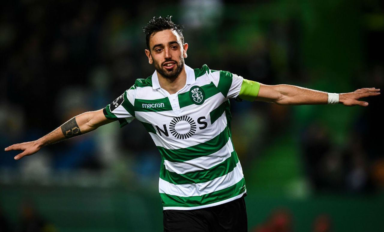 Sporting Lisbon captain Bruno Fernandes plays international football for Portugal