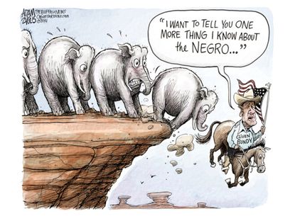 Political cartoon Republicans Cliven Bundy