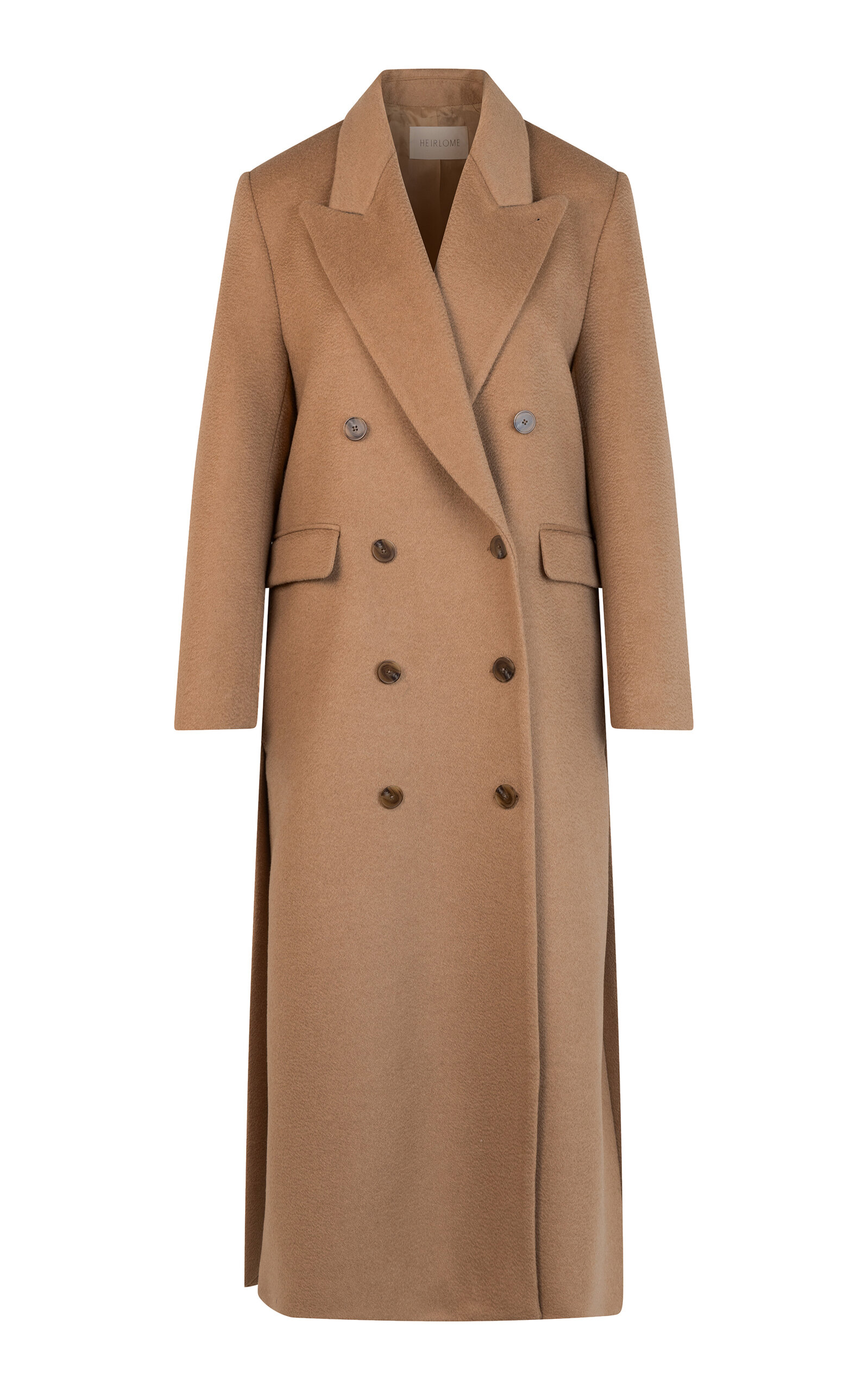 Lilli Double-Breasted Camel-Hair Coat