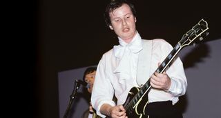 Andy Partridge of XTC plays a Gibson Les Paul Custom live in the early '80s