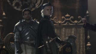Ser Criston Cole and King Aegon II in House of the Dragon