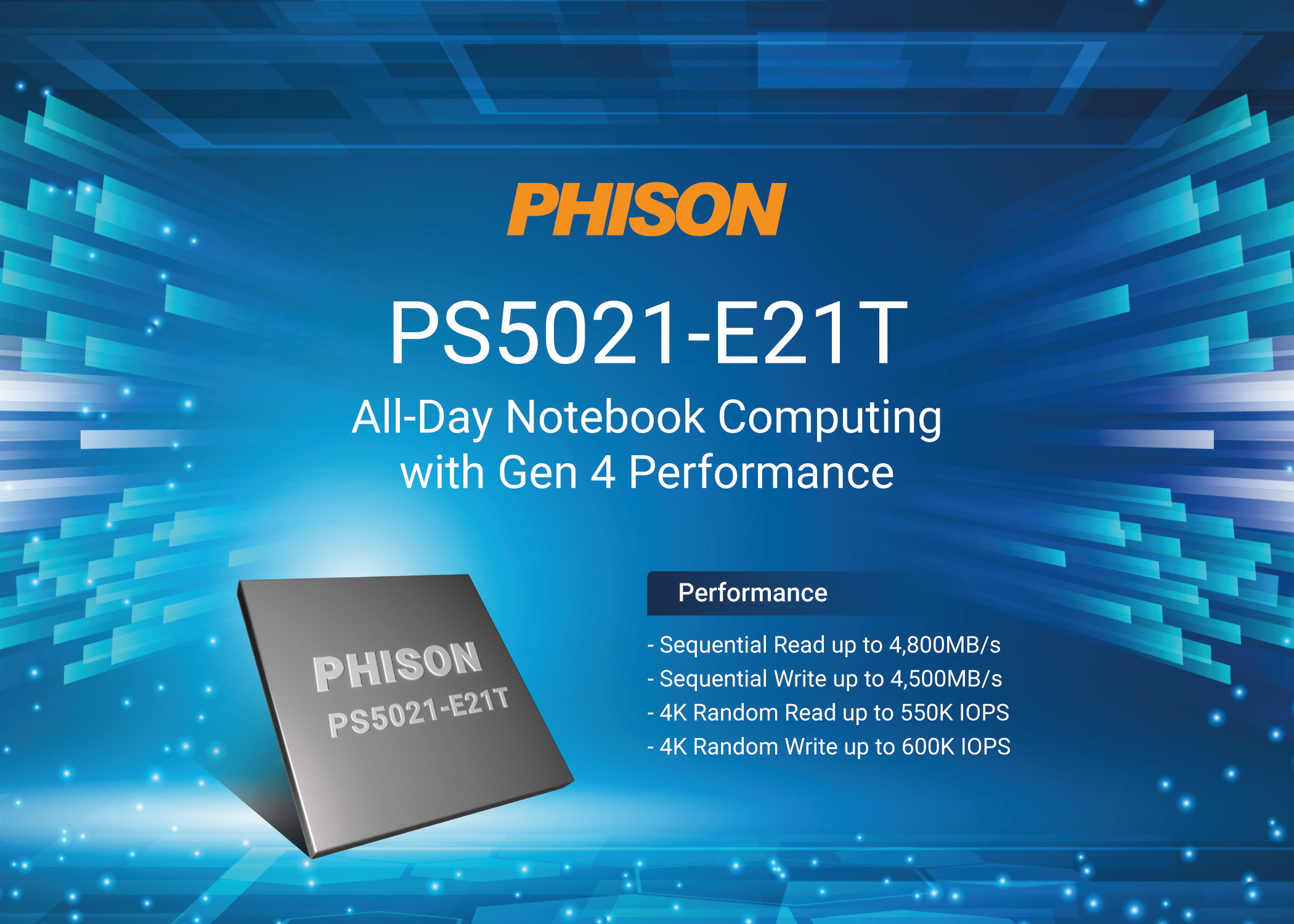Phison E21T is a budget PCIe 4.0 controller