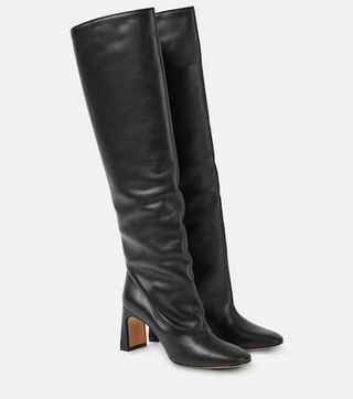 Roberta Leather Knee-High Boots